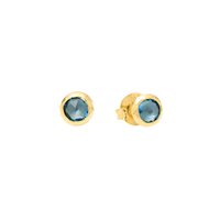 Orecchini Giovanni Raspini Donna Loop Azzurro in Argento Quarzo 12131 - 12131
